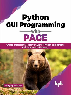 cover image of Python GUI Programming with PAGE